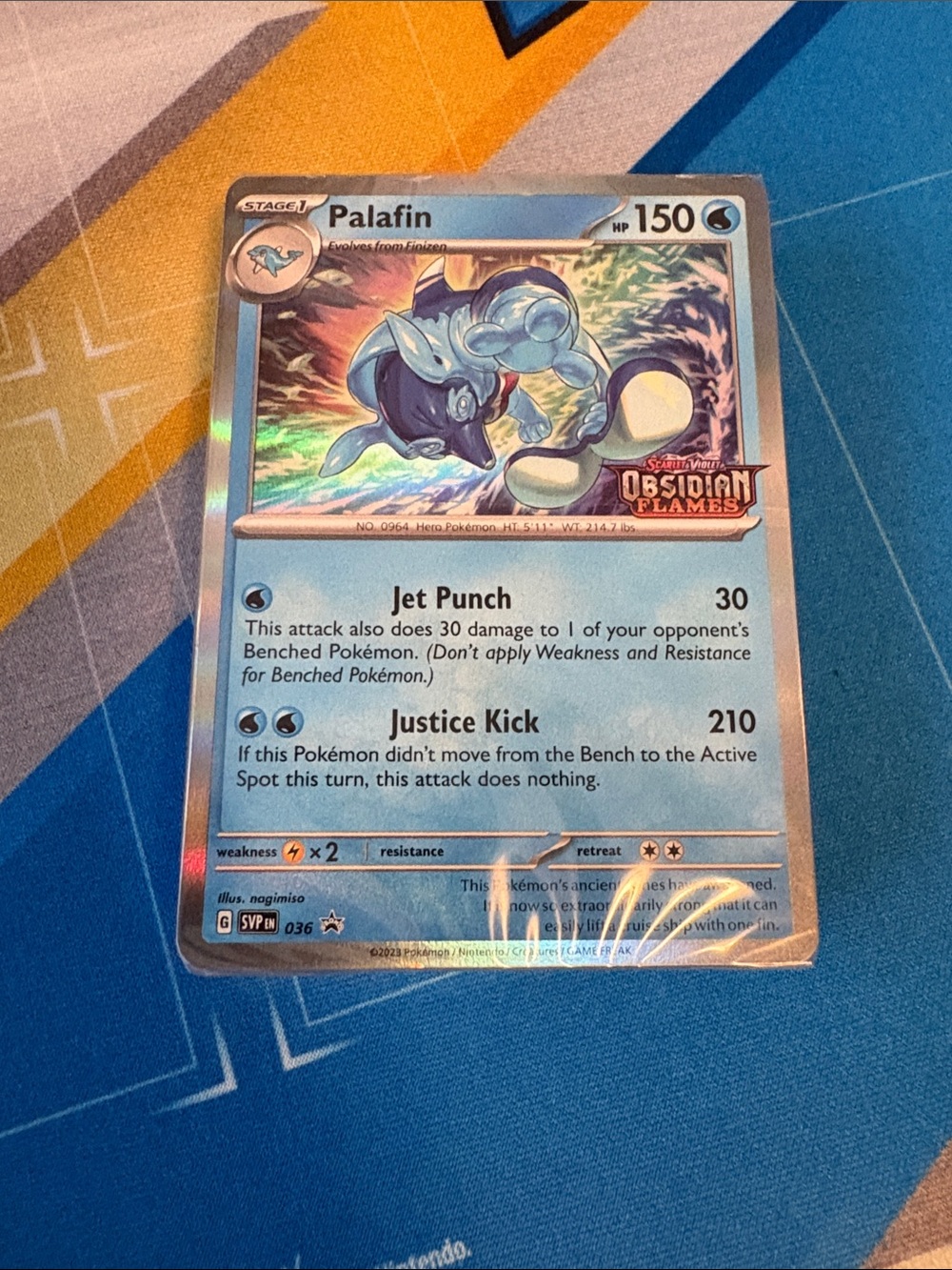 Pokemon Obsidian Flames Palafin SVP 036 Promo SEALED Stamped Build & Battle Deck